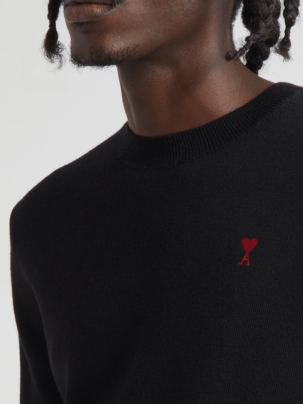 Men's Crewneck Sweatshirt in Black with logo
